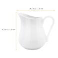 thumbnail image 2 of MasteelfCA Ceramic Milk Pitcher Handheld Frothing Pitcher Household Creamer Pitcher 250ml, 2 of 8