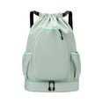 thumbnail image 1 of Mochila de tenis mochila bolso de raqueta de raqueta portátil resistente al agua bolsa de tenis con compartimento de zapatos para bolas accesorios Verde, 1 of 8
