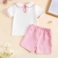 thumbnail image 6 of Newborn Infant Baby Girls Clothes Summer Short Sleeve Romper Sunflower Shorts Pants Outfits Set&nbsp; Girls Summer Set 6-18 Months,6-12 Months, 6 of 9