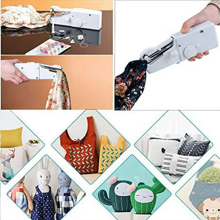 BUYISI Mini Sewing Machine Handheld Portable Electric Sewing Machine with  Accessories 