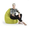 thumbnail image 3 of Gouchee Home Brava Lime Green Bean Bag Chair – Water-Repellent Fabric with Polystyrene Bead Filling, Suitable for Adults and Teens, Lightweight & Portable Seating for Bedroom, Dorm or Living Room, 3 of 9