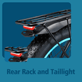 thumbnail image 6 of KETELES Electric Bike for Adults , AWD Peak 1000W, 26'' Fat Tire Mountain Ebikes with 48V 23AH Battery Front suspension ​​Electric Bicycle, 21 Speed Dirt Bikes UL 2849., 6 of 8