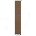 thumbnail image 3 of Simpli Home Amherst 30 inch Wide Solid Wood Transitional 5 Shelf Bookcase in Rustic Natural Aged Brown, 3 of 10