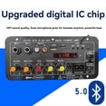 thumbnail image 4 of DC10-II 12V Home Karaoke Outdoor Car Audio Subwoofer Amplifier Board Bluetooth with Display Amplifier Board US Plug, 4 of 6