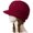 Brick Red-QH4n4, variant on OJSFQUFP Womens Winter Hat Warm Knitted Slouchy Wool Hats Cap with Visor