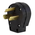 thumbnail image 4 of Enchufe de bloqueo de grado industrial 30A 250V, NEMA L10-30P, 3P, , Negro # shamjiam Enchufe de bloqueo con conexión a tierra, 4 of 7