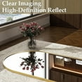 thumbnail image 4 of SEETHRUGLIMMER 71.3"x 26" Arched Full Length Mirror Floor Mirror with Stand Wall Mounted, Gold, 4 of 6