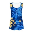 thumbnail image 4 of UPPADA Pleated Tank Tops for Women Summer Loose Fit Tunics Tops Crewneck Floral Print Sleeveless Shirts Comfy Loose Fit Long Flowy Tops ,M Multicolor Tank Tops, 4 of 6