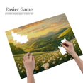thumbnail image 4 of 500 PCS Vibrant Sunrise Garden 500 Piece Puzzle For Adults,Unique And Beautiful Design,Enjoy The Puzzle Solving Process,Charm Garden Flower Art Wooden Jigsaw Puzzles 500 Piece,Stunning Artwork, 4 of 6