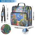 thumbnail image 2 of FORMRS Zipper Binder with Shoulder Strap 2-inch Ring 500 Sheet Capacity File Bag, Pink Floral Window, 2 of 5