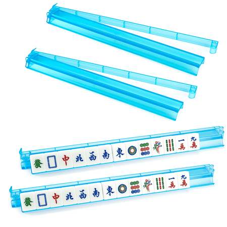Sterling Games Set of 4 Mah Jongg Racks, Turquoise