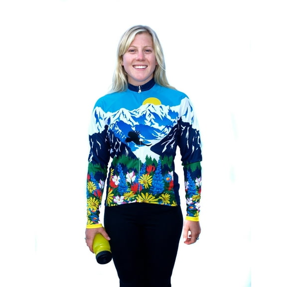 Free Spirit Bike Jerseys Womens "Awesome" Long Sleeve Cycling Jersey