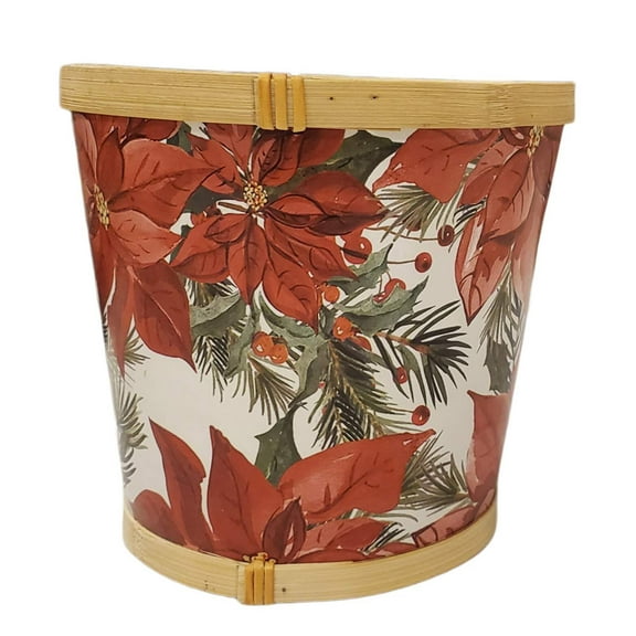 Ashland Poinsettia Basket - Christmas Floral Decor