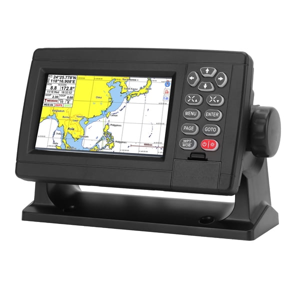 Localizador GPS marino, navegador GPS marino de 5 pulgadas Navegación GPS marina Navegador GPS marino Durabilidad mejorada