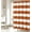 Orange and White, variant on Nautical Stripe Design Shower Curtains Bathroom Accessories Waterproof Fabric Bath Decor Shower Curtain Set Black and White Small Stall Size 36"x72"