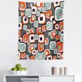 thumbnail image 1 of Vintage Tapestry, Funky Square Shaped Lava Flowers with Abstract Inner Forms Print, Fabric Wall Hanging Decor for Bedroom Living Room Dorm, 5 Sizes, Pale Pink Orange, by Ambesonne, 1 of 1