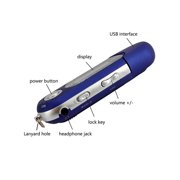 Portable USB MP3 Player Music Player Digital LCD Screen Bluetooth FM Radio Multifunction MP3 Music Player Blue,1 * MP3 Player(without 1xAAA battery),Blue