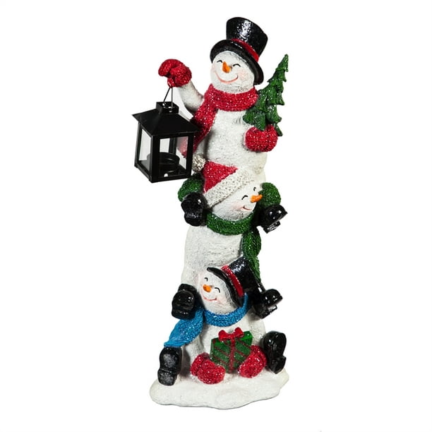 Evergreen Stacked Snowman Figurine #84G2388 - Walmart.com - Walmart.com