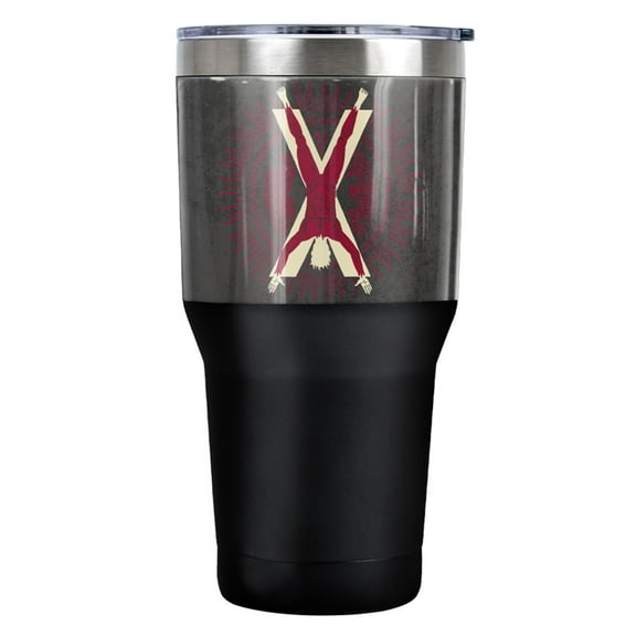 Game of Thrones Bolton Sigil Stainless Steel Tumbler 30 oz Coffee Travel Cup, Vacuum Insulated & Double Wall with Leakproof Sliding Lid