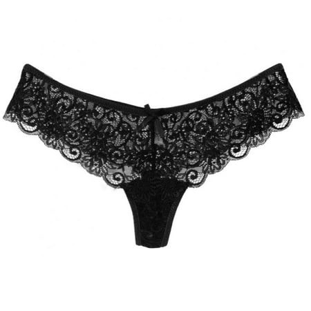 

Xmarks Women Sexy Panties Floral Lace Briefs Thongs See-through Panties Low-waist Underwear Soft Breathable Briefs
