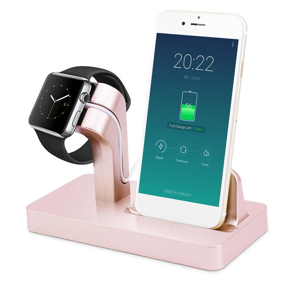 Charging Dock Apple Watch Iwatch Iphone Charging Stand Cradle Holder Dock Nightstand Station Iphone 7 Plus 7 6s 6 5s 5c 5 Se Apple Watch Series 1 2 38 Mm 42mm Watch Rose Gold Charging Base Walmart Canada