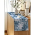 thumbnail image 5 of Table Runner 72 Inches Long for Kitchen Dining, Modern Blue Dresser Scarf Farmhouse, Dining Table Decorations for Wedding/Parties, Vintage Abstract Art Contemporary 18 x 72 In, 5 of 8