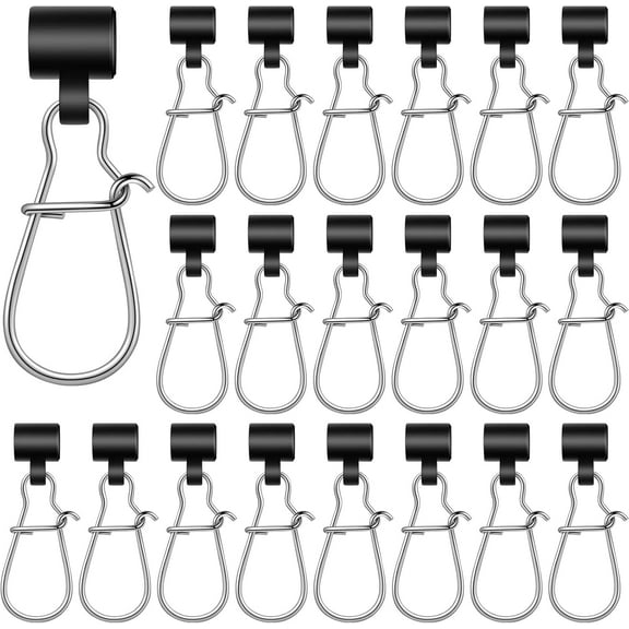 BlinkLLX 50 Pieces Fishing Line Sinker Slides with Duo Lock Fishing Clips with Hooked Snap Sinker Line Connector Tackle