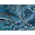 thumbnail image 3 of Ambesonne Christmas Quilted Coverlet 3 Pcs, Santa Winter Forest, King Size, Navy Blue, 3 of 4