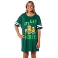thumbnail image 7 of Despicable Me Minions Women's Christmas Let's Get Merry Nightgown Pajama Shirt Dress For Adults, 7 of 7