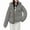 Dark Gray, variant on Hueook Womens Coats Ladies' Casual Colored Long-sleeved Hooded Jacket Coffee XL