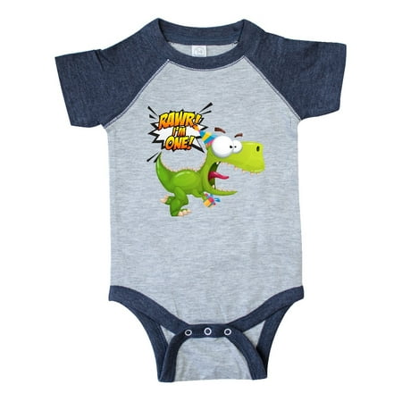 

Inktastic 1st Birthday Rawr Dinosaur Gift Baby Boy or Baby Girl Bodysuit