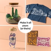 Cricut Explore 5 Smart Die-Cutting Machine Starter Bundle, Cream