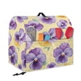 thumbnail image 2 of FOR U DESIGNS Pansy Flower Stand Mixer Cover Foldable Protective Stand Mixer Covers Dust Cover Protector for Kitchen Aid Accessories and Attachments - S, 2 of 8