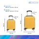 thumbnail image 5 of Set de 2 Maletas de Viaje Check In 8 kg y 20 kg Amarillo, 5 of 8