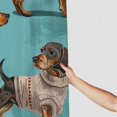 thumbnail image 3 of ARISTURING Dogs in Sweaters Polyester Fiber Shower Curtain Set with Hooks 60x72, 3 of 7