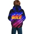 thumbnail image 2 of Ben Azelart Stay Wild Kids' Hoodie 3d Print Sweatshirt Soft Pullover Hooded With Big Pockets For Boys Or Girls Small, 2 of 8