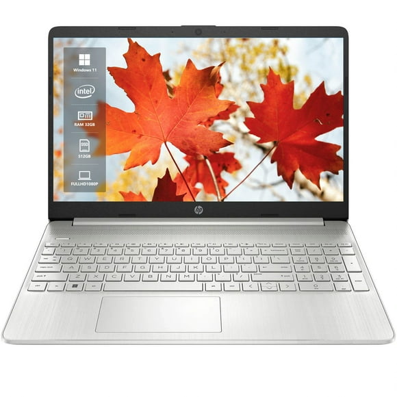 HP 15.6" Touchscreen Laptop, Intel Core i7-1255U, 32GB RAM, 512GB SSD, FHD IPS Display, Intel Iris Xe Graphics, Windows 11 Home S, Silver