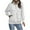 White-Fashion Sweatshirts, variant on Xcmzpl Sweatshirts for Women Plus Size Solid Color Crewneck Sweatshirt Travel Pullover Tops Soft Long Sleeve T-shirts Early Fall Fashion