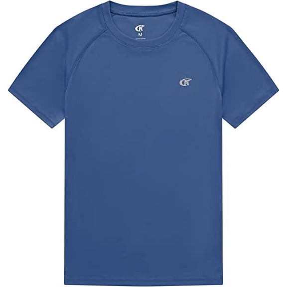 Boys Short Sleeve UPF 50 Rashguard Swim Shirt Kids Surf Swimsuit