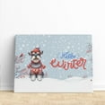 thumbnail image 3 of Hello Winter Schnauzer Smiling in Red Scarf Hat Welcome Christmas Horizontal Matte Canvas Poster Miniature Schnauzer Dog Lover Wall Art Home Decor - 00017, 3 of 5
