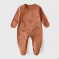 thumbnail image 2 of Newborn Preemie Footed Sleeper Gown With Mitten Cuffs Side Baby Footed Print Infant Play For 0 6 Months Sleep & Play One-Piece Bodysuit, 2 of 8