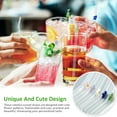 thumbnail image 4 of Gotydi 6 Uds Bebiendo Straws Reutilizables Ciervos Transparentes con Cepillo de Limpieza Batido Resistente Al Calor Straws para Batidos Batidos de Jugo de Té, 4 of 8