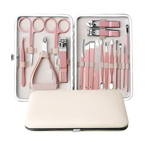 Manicure Set Anself 18-piece manicure pedicure kit stainless