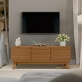 thumbnail image 6 of Kappesberg Athens 3-Door Tv Stand with Soft-Close Doors and Built-in Handles - Golden Oak, 6 of 8