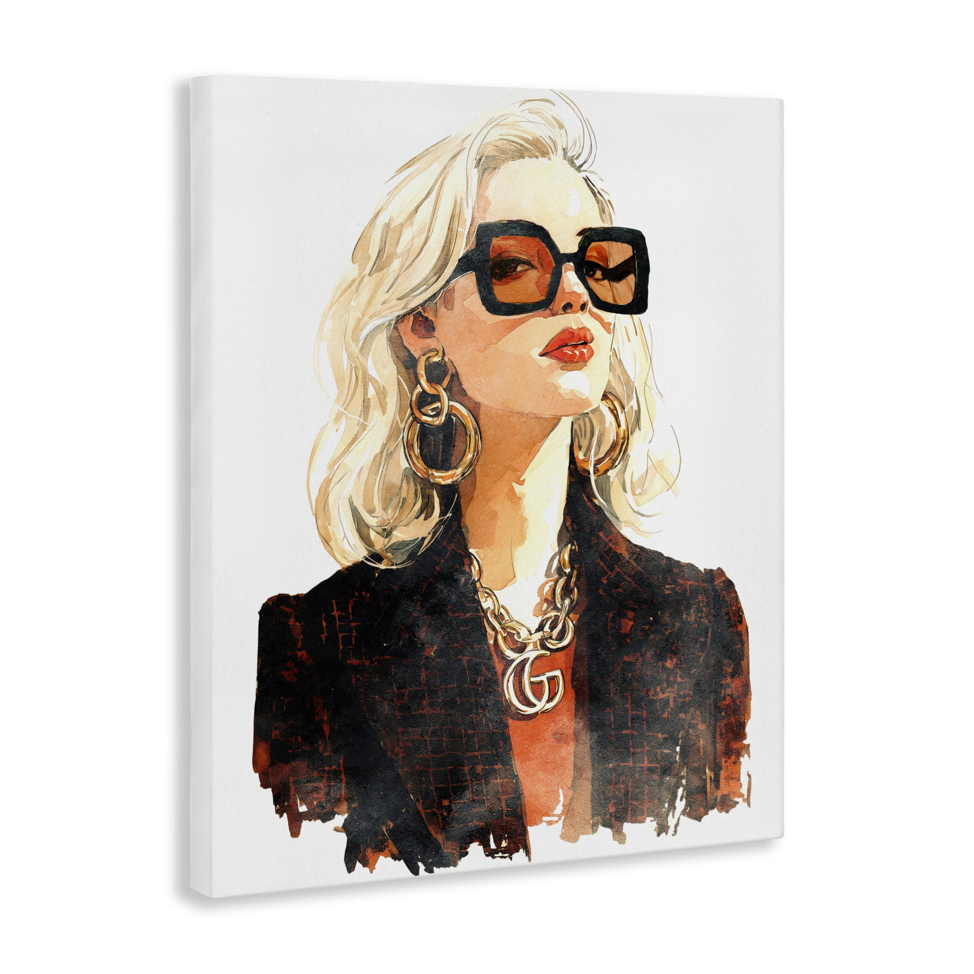 Stupell Industries Luxurious Gilded Gaze Canvas Wall Art, design by Svetlana Aleynikova