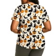 thumbnail image 3 of Ichuanyi Womens Plus Size Halloween Graphic Tees Short Sleeve Holiday T Shirts Crewneck Print Tops, 3 of 5