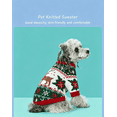 thumbnail image 2 of SENHAWK Dog Knitted Sweater for Small Dogs, Soft Warm Breathable Pet Pullover with Round Neck, Cute Christmas Holiday Pattern, Stretchy 3D Tailoring Dog Clothes for Puppy Cat Fall Winter, 2 of 13