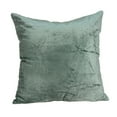 thumbnail image 4 of Parkland Collection Diego 18x18" Solid Fabric Throw Pillow in Sea Foam Green, 4 of 6