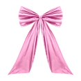 thumbnail image 1 of Lazo grande para decoración de fondo, adornos para niña y mujer, lazo de cinta para regalo, lazo temático Rosa, 1 of 9