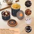 thumbnail image 6 of Constellation Moon Stars Airtight Coffee Bean Canister 17oz Food Storage Containers with Lids For Gournd, Tea, Sugar, Flour, Rice, Cereal, Candy Cookie Jar, 6 of 8